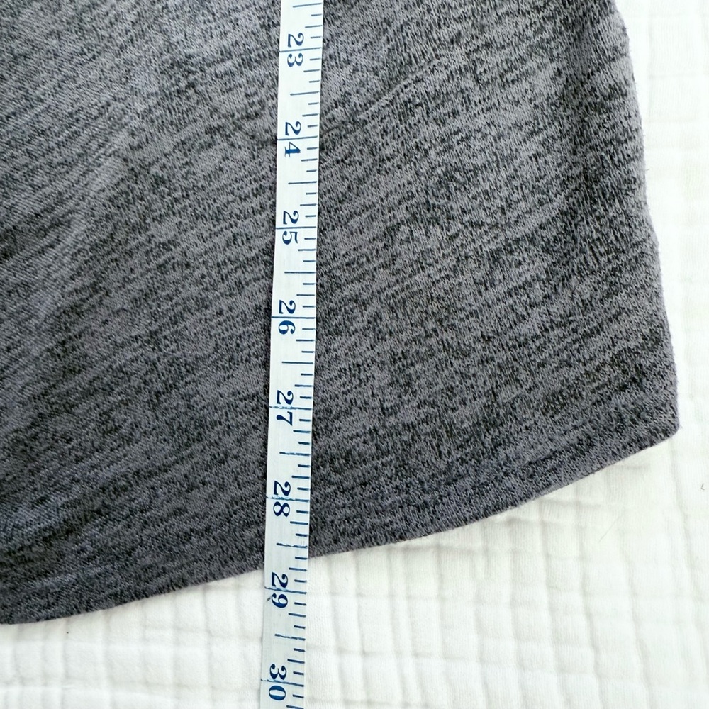 Grace & Lace dark gray hooded open front cardigan sweater size Small -Thumbholes - Picture 6 of 8